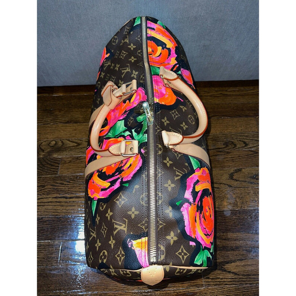 Louis Vuitton Keepall 50 Stephen Sprouse Roses Monogram Logo Monogram Travel Bag - Picture 9 of 12